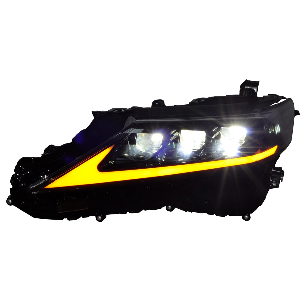 1 set of black LED headlights for 2018 Toyota Camry