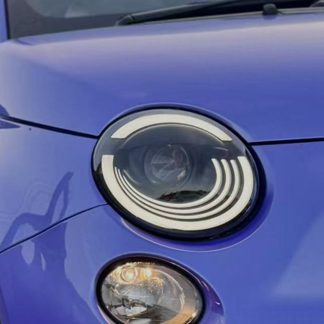 One set of LED headlights for 2012-2019 Fiat 500 500e Abarth North America version