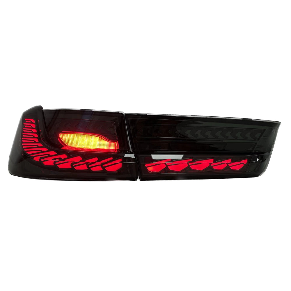 A set 4pcs GTS OLED style smoked lens LED tail lights for BMW G20