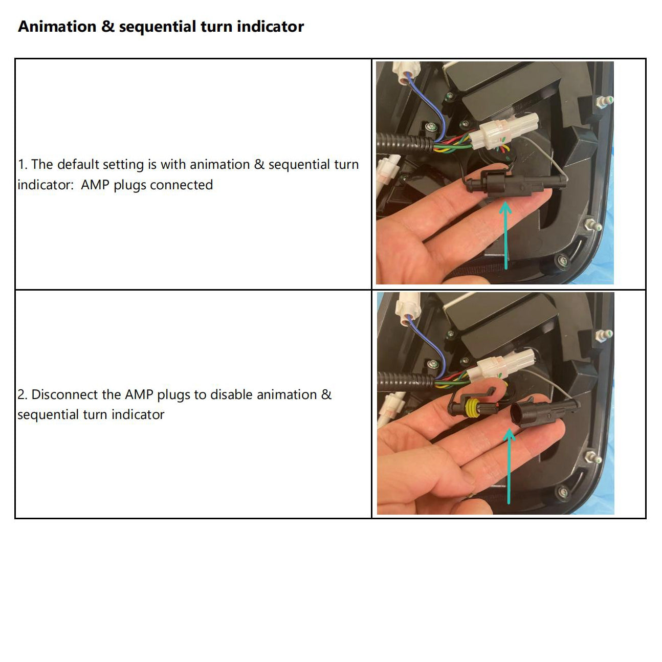 One set of LED tail lights for 2012-2019 Fiat 500 Abarth North America version