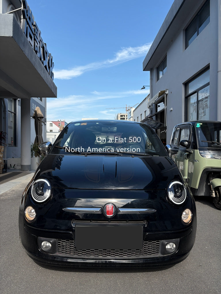 One set of LED headlights for 2012-2019 Fiat 500 500e Abarth North America version