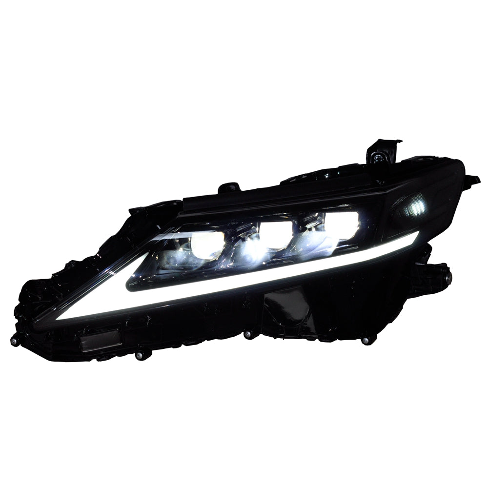 1 set of black LED headlights for 2018 Toyota Camry