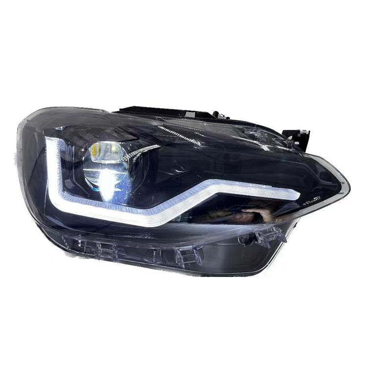 A set of LED headlights for 2011-2014 1 series BMW F20 F21