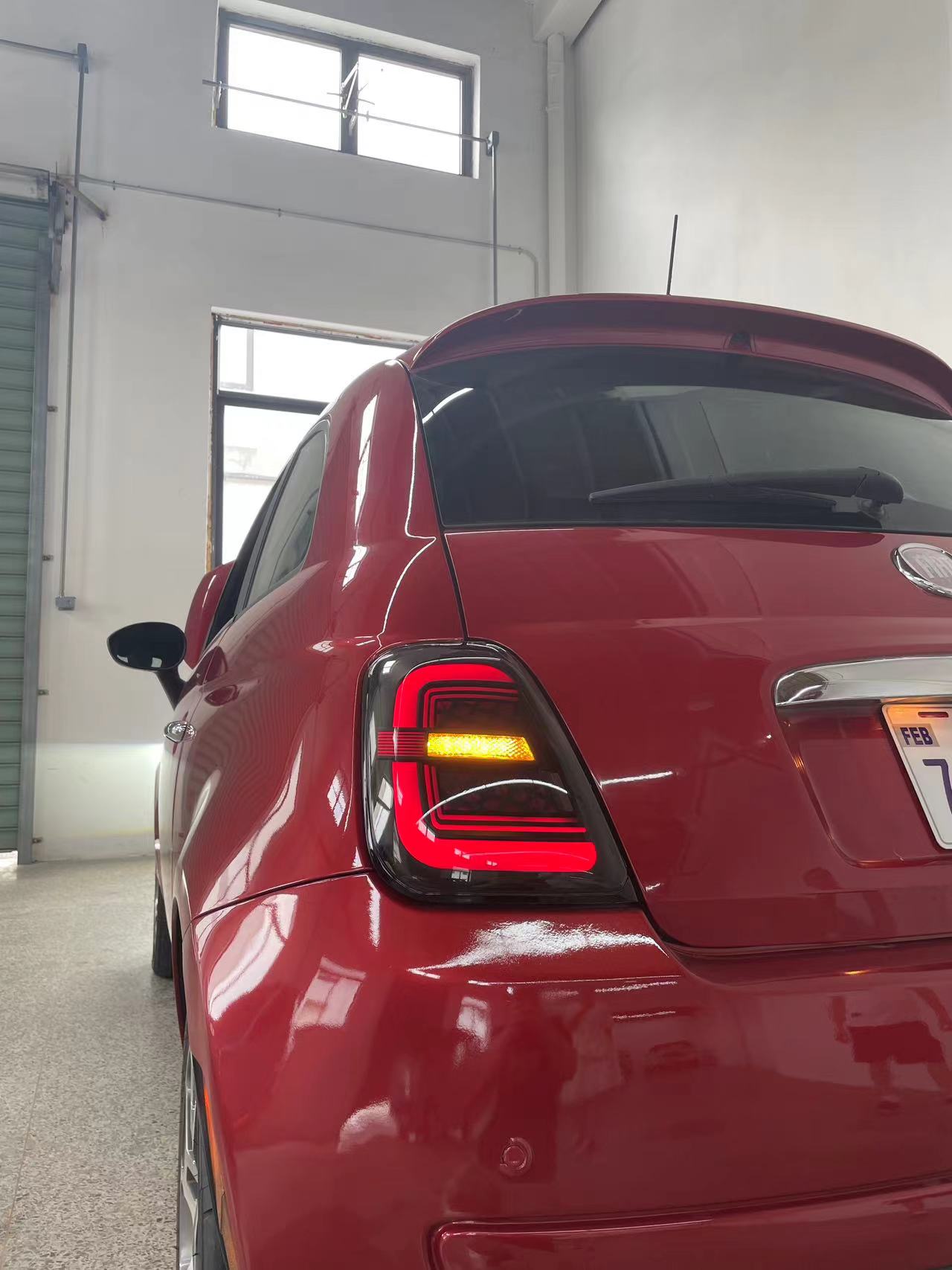 One set of LED tail lights for 2012-2019 Fiat 500 Abarth North America version