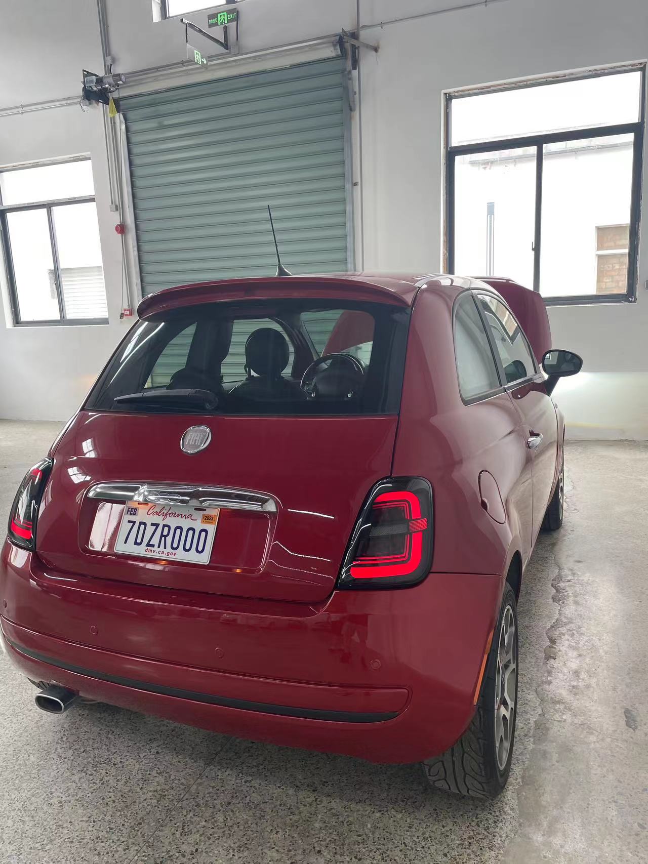 One set of LED tail lights for 2012-2019 Fiat 500 Abarth North America version