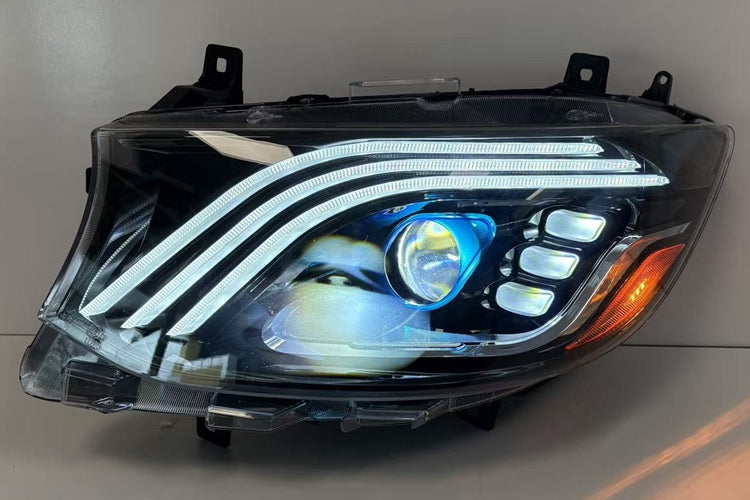 V2 Maybach style projector lens LED headlights for Mercedes-Benz Sprinter 907 910