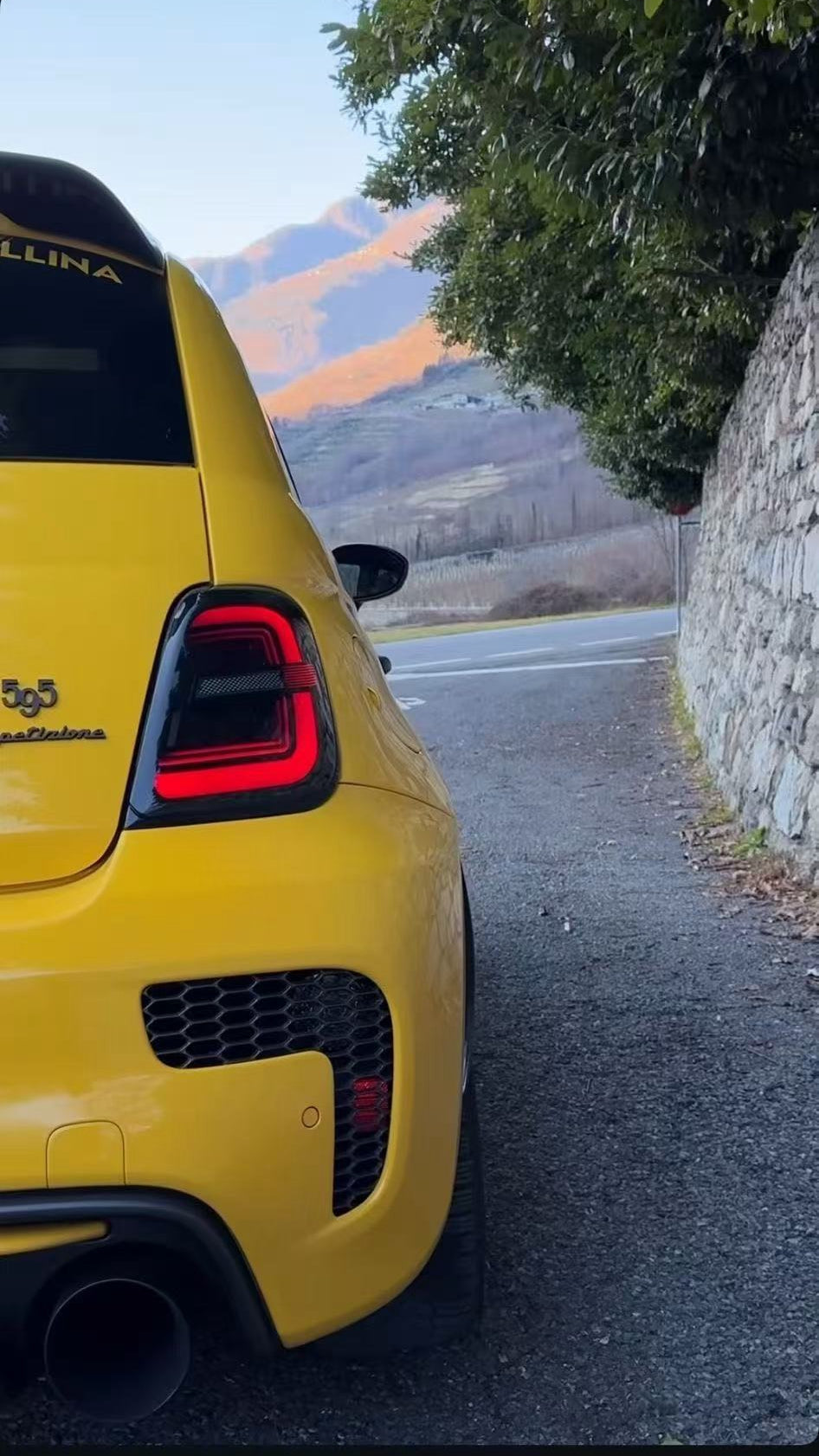 One set of LED tail lights for 2012-2019 Fiat 500 Abarth North America version